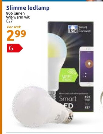 Action Smart LED Slimme ledlamp aanbieding