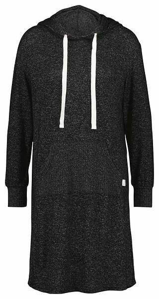 HEMA Dames Nachthemd Met Capuchon Viscose Donkergrijs (donkergrijs)