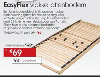 Sleepworld EasyFlex vlakke lattenbodem aanbieding