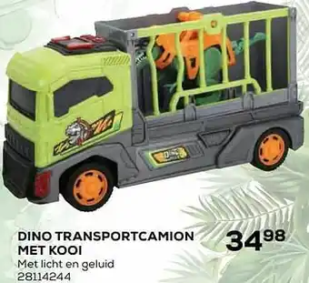 Dino transportcamion met kooi