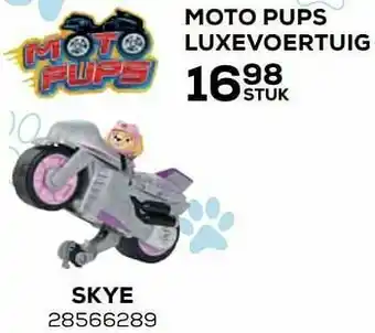 Supra Bazar Moto pups luxevoertuig skye aanbieding