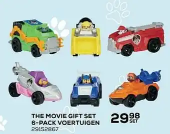 The movie gift set 6-pack voertuigen