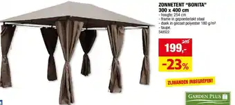 Hubo ZONNETENT BONITA 300 x 400 cm aanbieding