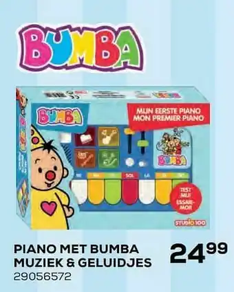 Supra Bazar Piano met bumba muziek + geluidjes aanbieding