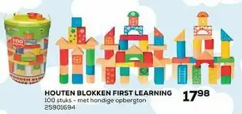 Supra Bazar Houten blokken first learning aanbieding