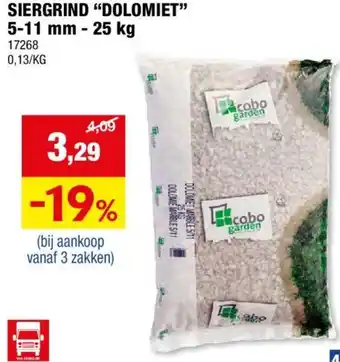 Hubo SIERGRIND DOLOMIET 5-11 mm - 25 kg aanbieding