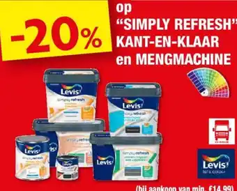 Hubo op "SIMPLY REFRESH" KANT-EN-KLAAR en MENGMACHINE aanbieding