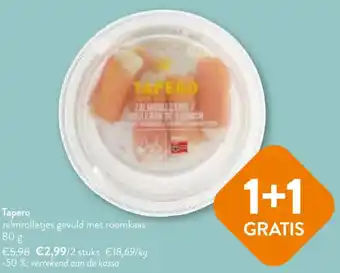 OKay Tapero zalmrolletjes gevuld met roomkaas 80 g aanbieding