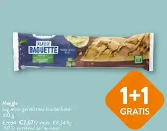 OKay Meggle baguette gevuld met kruidenboter 160 g aanbieding