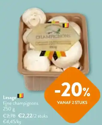 OKay Lesage fijne champignons 250 g aanbieding