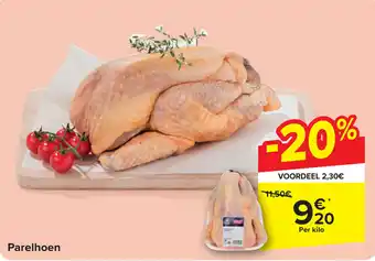 Carrefour Parelhoen Per kilo aanbieding