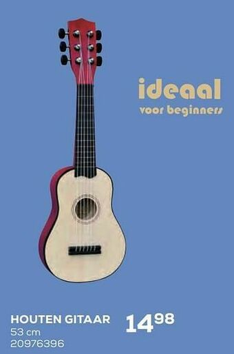 Supra Bazar Houten gitaar aanbieding
