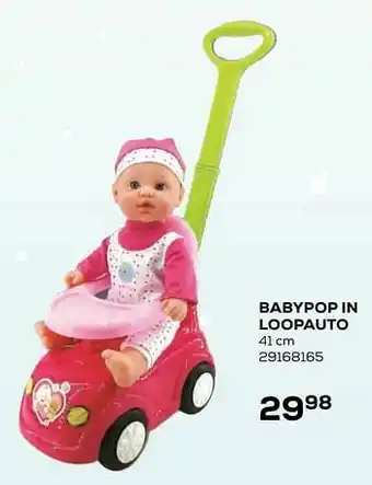Babypop in loopauto