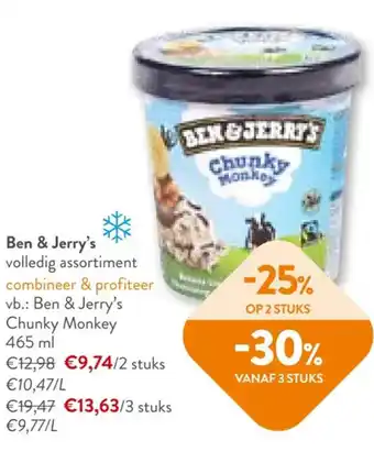 OKay Ben & Jerry's Chunky Monkey 465 ml aanbieding