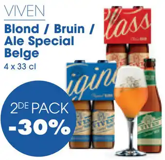 Prik en Tik VIVEN Blond / Bruin / Ale Special Belge 4 x 33 cl aanbieding