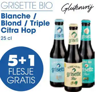 Prik en Tik GRISETTE BIO Blanche / Blond / Triple Citra Hop 25 cl aanbieding