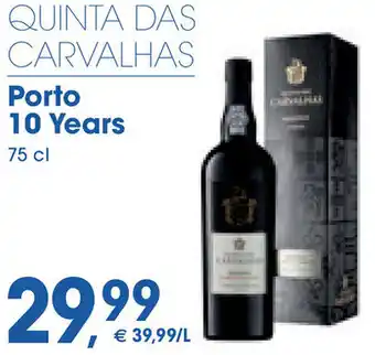 Prik en Tik QUINTA DAS CARVALHAS Porto 10 Years 75 cl aanbieding