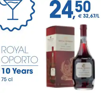 Prik en Tik ROYAL OPORTO 10 Years 75 cl aanbieding