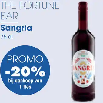 Prik en Tik THE FORTUNE BAR Sangria 75 cl aanbieding