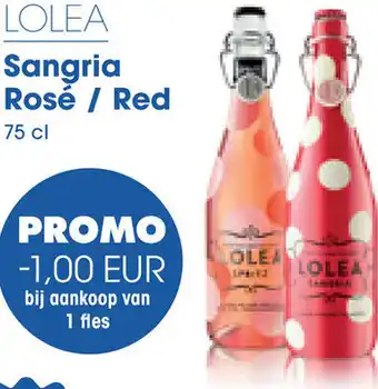 Prik en Tik LOLEA Sangria Rosé / Red 75 cl aanbieding