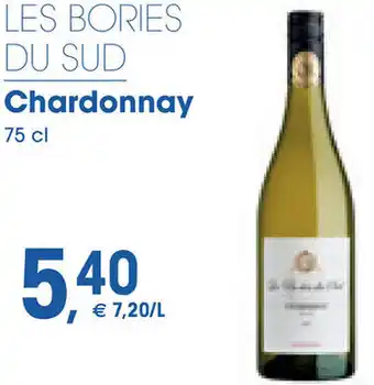 Prik en Tik LES BORIES DU SUD Chardonnay 75 cl aanbieding