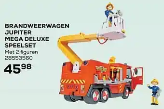 Supra Bazar Brandweerwagen jupiter mega deluxe speelset aanbieding
