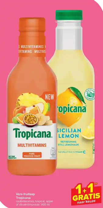 Carrefour Market Vers fruitsap Tropicana 900ml aanbieding