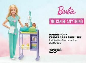 Supra Bazar Barbiepop + kinderarts speelset aanbieding