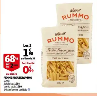 Auchan Rummo Pasta 500g aanbieding
