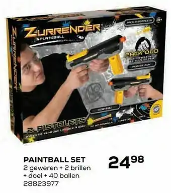 Supra Bazar Paintball set aanbieding