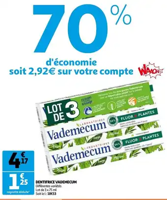 Vademecum Dentifrice 3*750ml