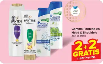 Carrefour Gamma Pantene en Head & Shoulders alle soorten aanbieding