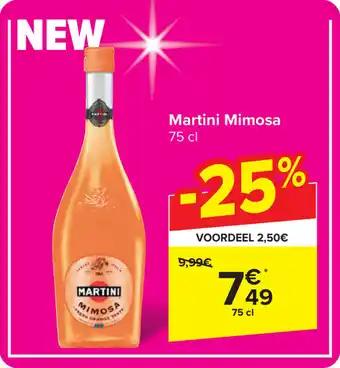 Carrefour Martini Mimosa 75cl aanbieding