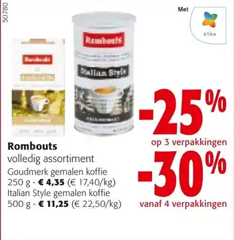 Colruyt Rombouts 250 g aanbieding