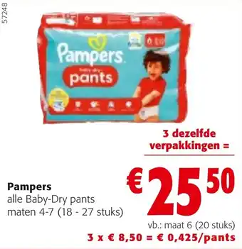 Colruyt Pampers aanbieding