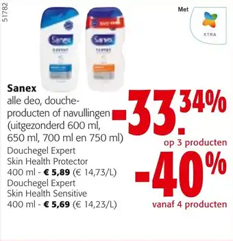 Colruyt Sanex Douchegel Expert Skin Health Sensitive 400 ml aanbieding
