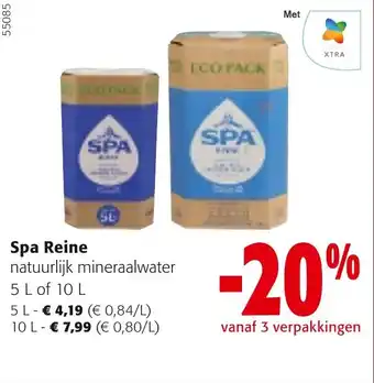 Colruyt Spa Reine natuurlijk mineraalwater 5 L aanbieding