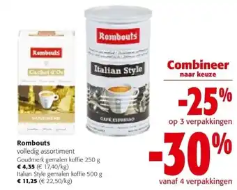 Colruyt Goudmerk gemalen koffie 250 g aanbieding