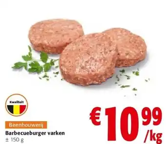 Colruyt Barbecueburger varken aanbieding