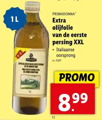 Lidl Extra olijfolie van de eerste persing XXL 1L aanbieding