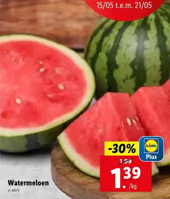 Lidl Watermeloen aanbieding