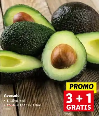 Lidl Avocado 4 stuks aanbieding