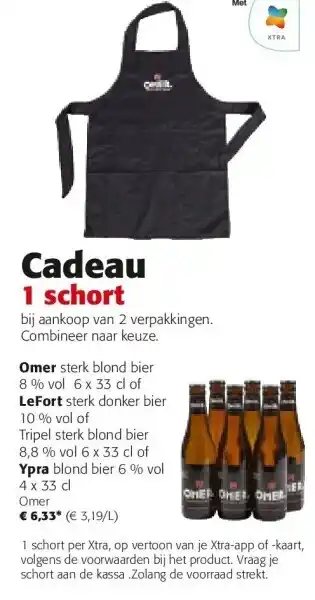 Colruyt Ypra blond bier 6 % vol 4 x 33 cl aanbieding