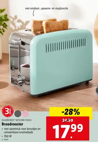 Lidl SILVERCREST KITCHEN TOOLS Broodrooster aanbieding