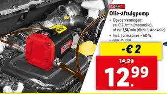 Lidl Olie-afzuigpomp aanbieding