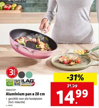 Lidl Aluminium pan ø 28 cm aanbieding