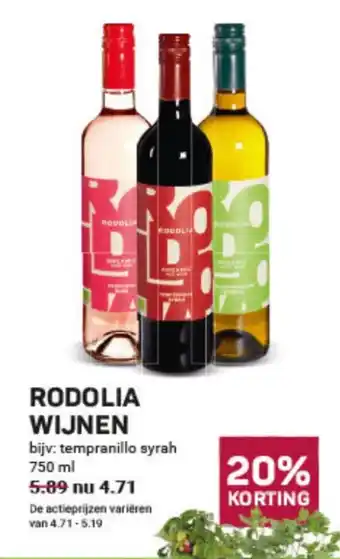 Ekoplaza RODOLIA WIJNEN aanbieding