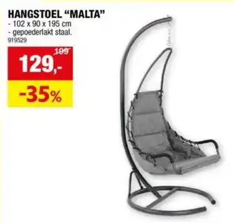 Hubo HANGSTOEL “MALTA” aanbieding
