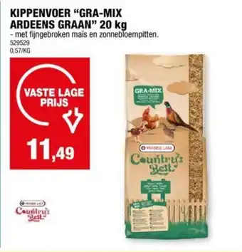 Hubo KIPPENVOER "GRA-MIX ARDEENS GRAAN" 20 kg aanbieding