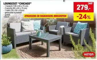 Hubo LOUNGESET "CHICAGO" aanbieding